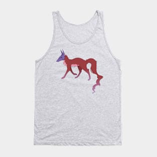 Masked Fox Creature (red) Tank Top